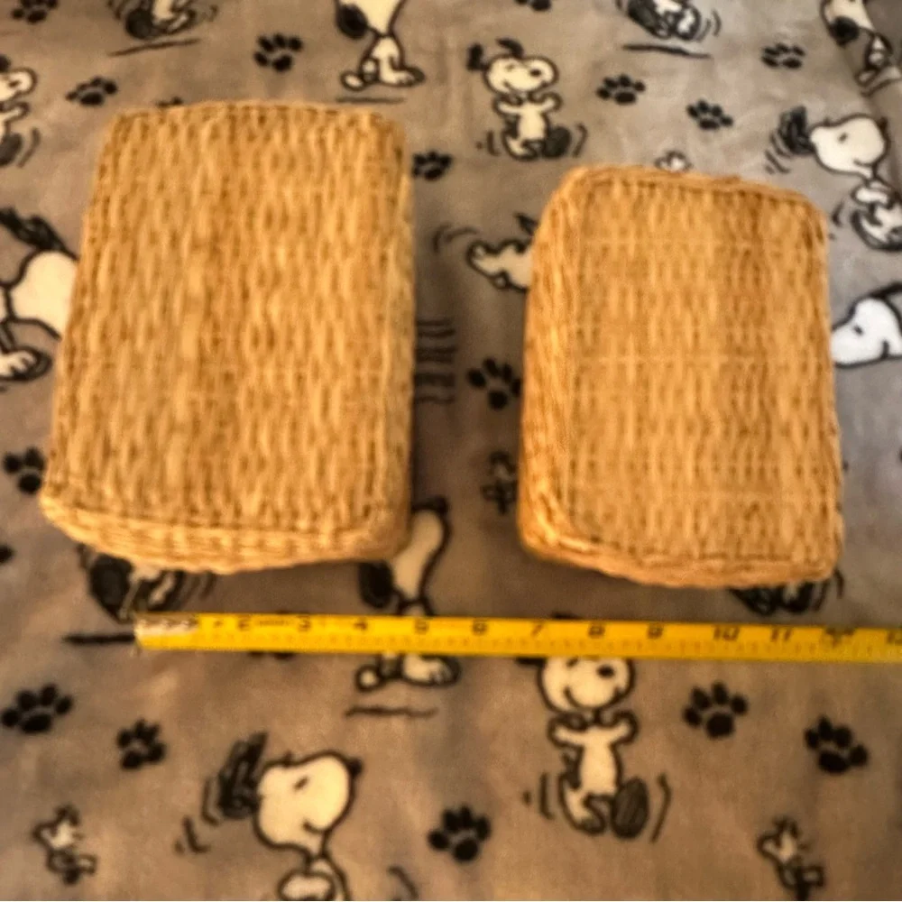 IKEA Natural Woven storage Baskets Set of 2